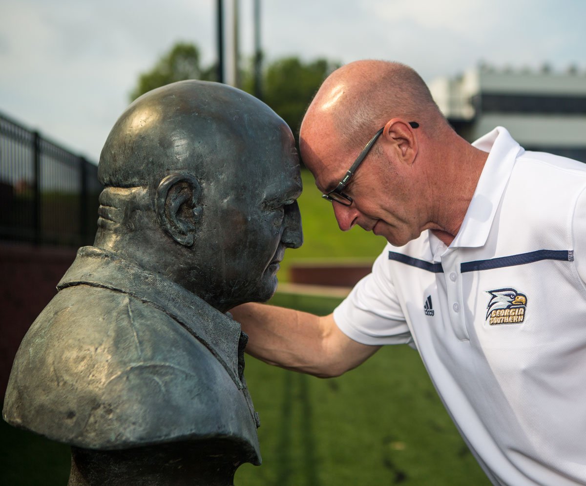 GSAthletics_FB's tweet photo. Erk was right: "You just can't beat Georgia Southern &amp; you ain't seen nothin yet!” Ready to see our Eagles this fall https://t.co/wI5WOF25ue