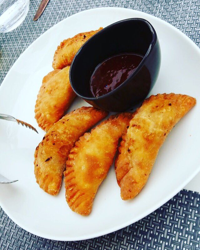 Delicious Empanadas  #deliciousfood #fourseasonscasablanca #MorrocoWithAirFrance @AirFranceIN <a href="/FSCasablanca/">Four Seasons Hotel Casablanca</a>