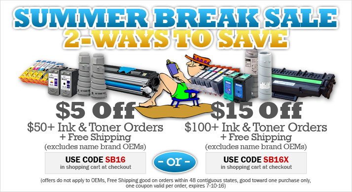 Ink4Less's tweet image. $15 Off+Free Shippng on $100+ Ink&amp;amp;Toner Orders @Ink4Less (excl OEM). Use SB16X Exp 7/10 Shop ink4less.com