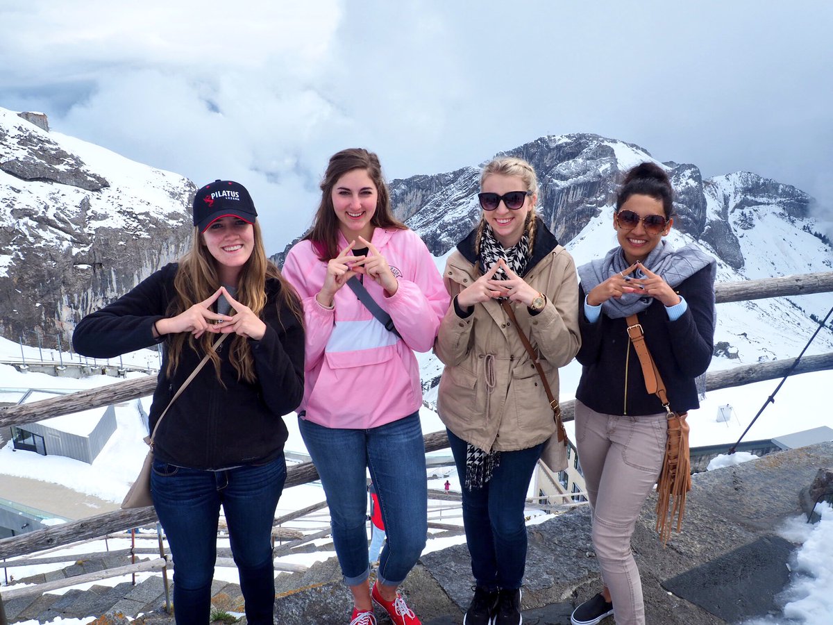 Some of our members throwing what they know while abroad in Switzerland! #dz #deltaomega #dzabroad #summeradventures