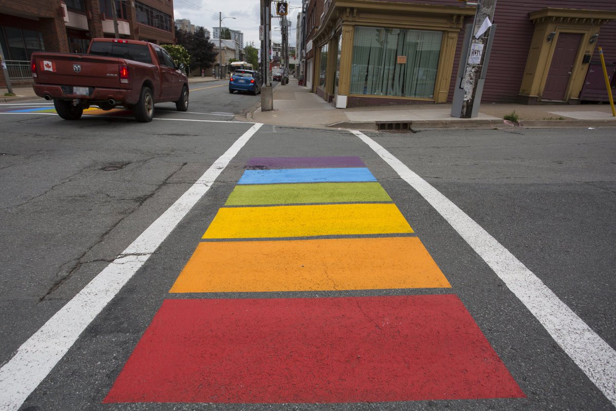 novascotia's tweet photo. The streets are coming alive with pride in #Halifax! https://t.co/eJEsZIBIF0