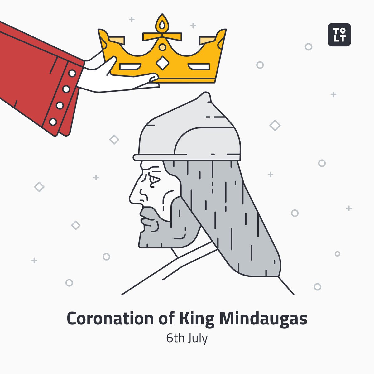 GoToLithuania's tweet photo. Today Lithuanians celebrate #statehood day. Coronation of Mindaugas who was the first and only king of #Lithuania https://t.co/rzTjnDf6mY