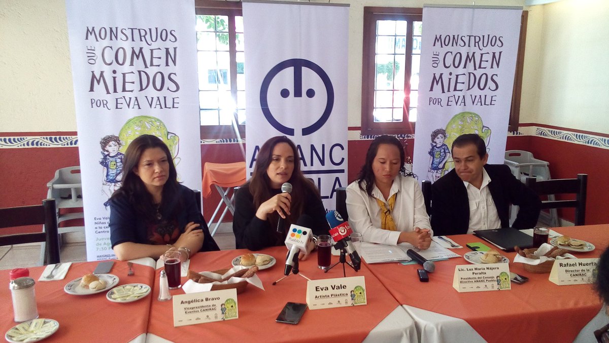 #AlMomento <a href="/AMANCPuebla/">AMANCPuebla</a> presenta Monstruos que Comen Miedos Vía: <a href="/Rene_Valencia95/">René Valencia</a>