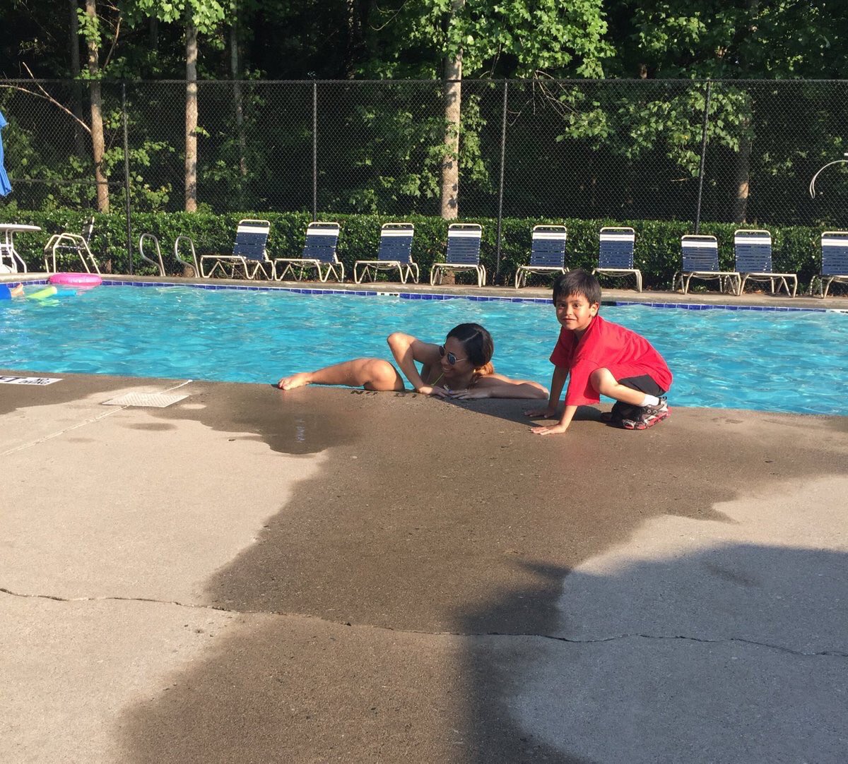 How other girls get out of the pool vs how I get out of the pool 😂