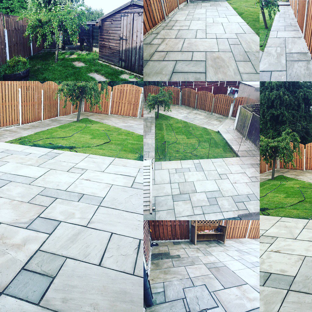 Collage of garden renovation mike hartley construction Ltd