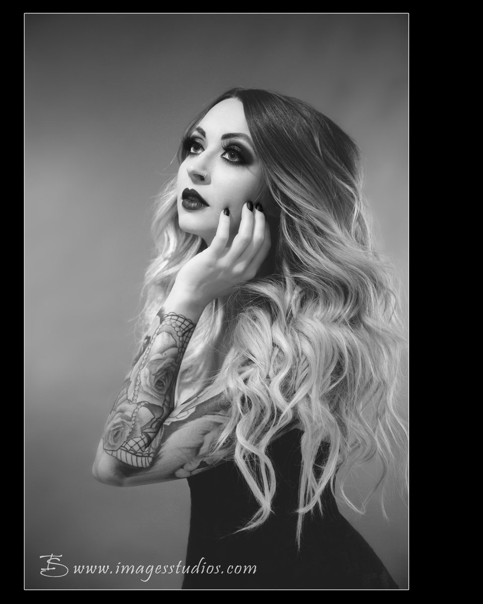 Just casually looking into the distance #imagesstudios #photography #photoshoot #goth #lace #macmakeup