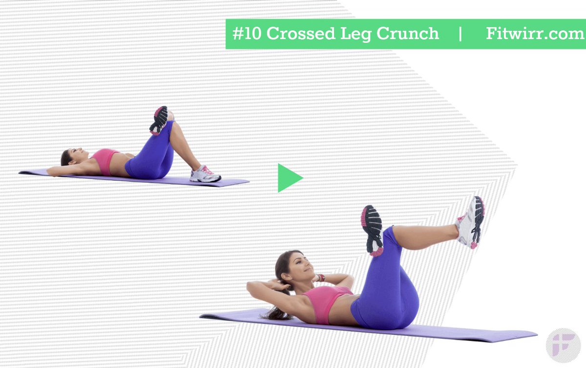 Harshika Srivastava on Twitter "Crossed leg crunch https //t.co