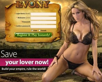 erbo's tweet photo. Ads for Evony. #MoreTrustedThanHillary https://t.co/37QJGD95XT