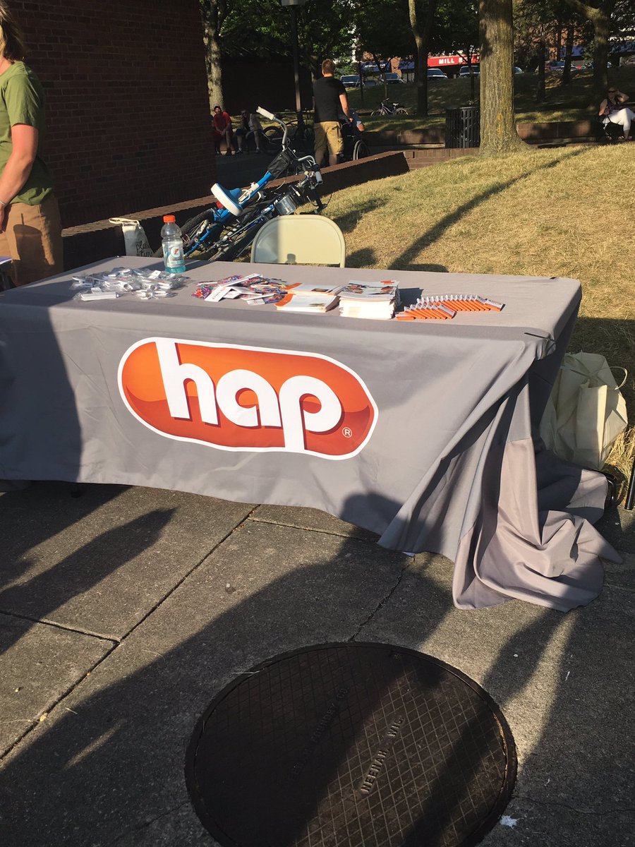 valwelch's tweet photo. Rickin' it out with Abbamania while promoting HAP in Bay City! #teamhap #hapmichigan https://t.co/Gn5zUXIR22