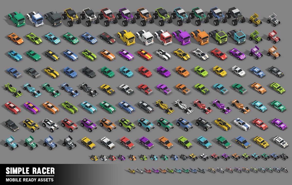 SIMPLE RACER RELEASED! bit.ly/29ltmCl 
#unity3d #lowpoly #indiedev #gameart #gamedev #syntystudios