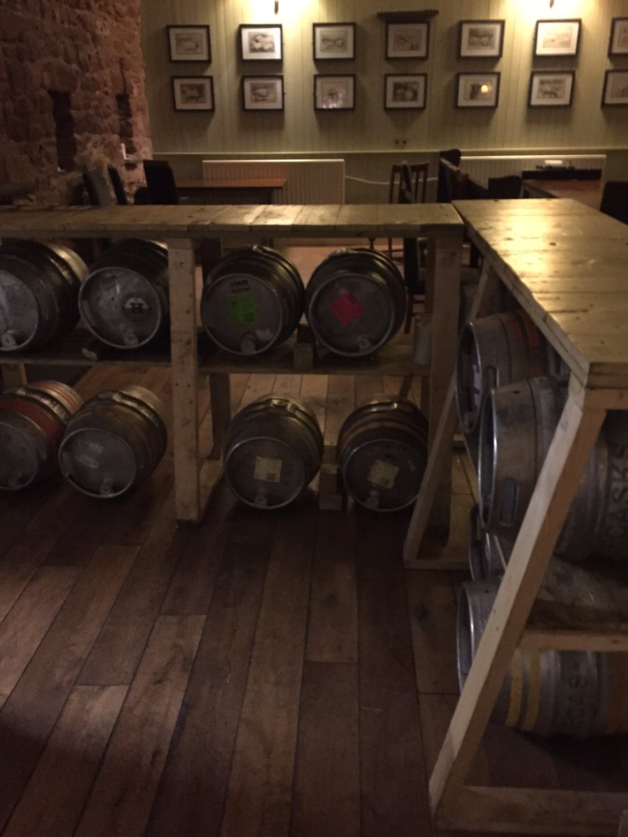 First wave of casks racked ready for #MooFields at Melmerby this weekend!