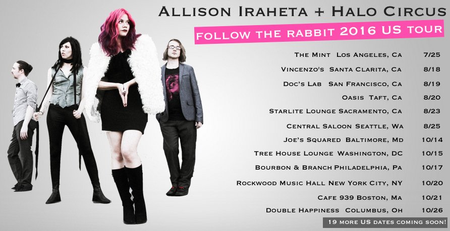 HaloCircus's tweet photo. Tour dates!!! More coming:) https://t.co/JWedRXOJWe