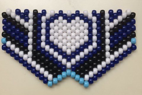 HarpyLady317's tweet photo. Finished the bottom half of the mask. It's coming along well so far. #KandiKids #kandi #PLURFamily #PLURFollowTrain https://t.co/TIc2XA0Uw4