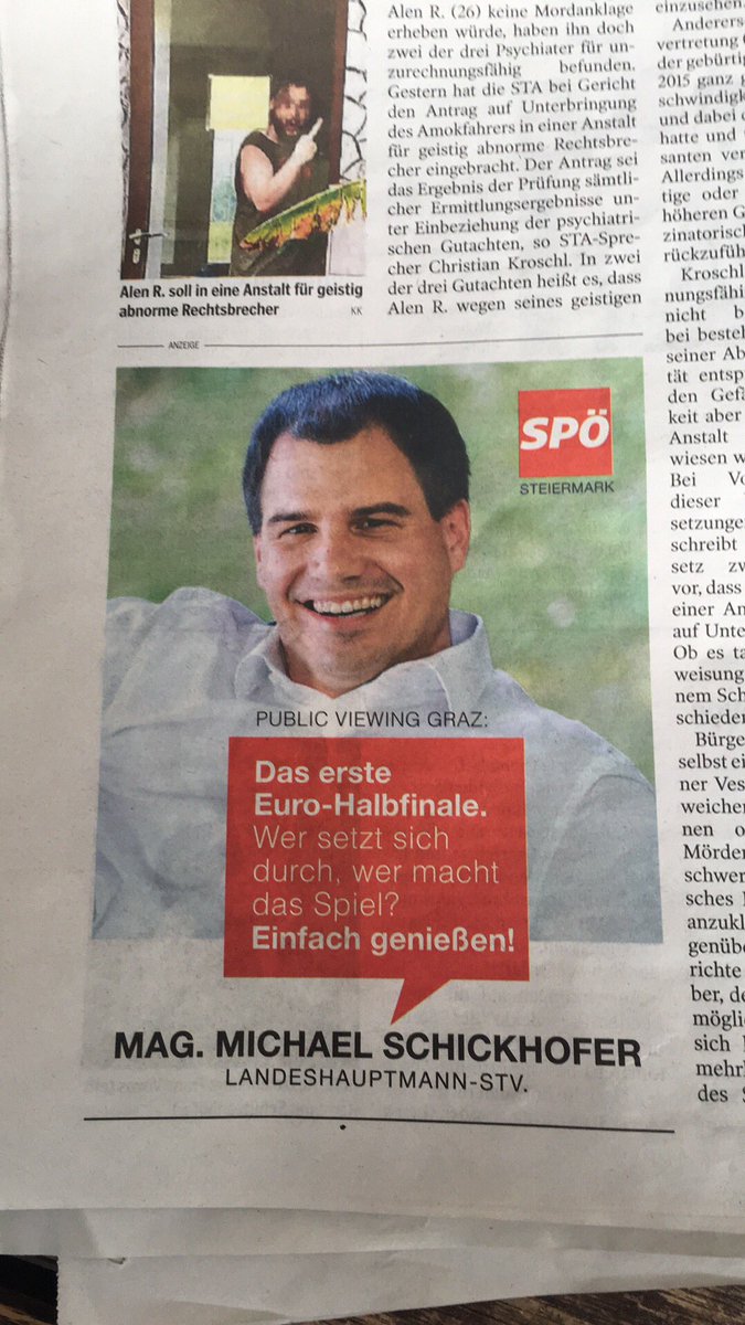 Managerie's tweet photo. Ich sag nur: "einfach genießen" #lhtv #EURO2016 https://t.co/8vWpsoH4lt