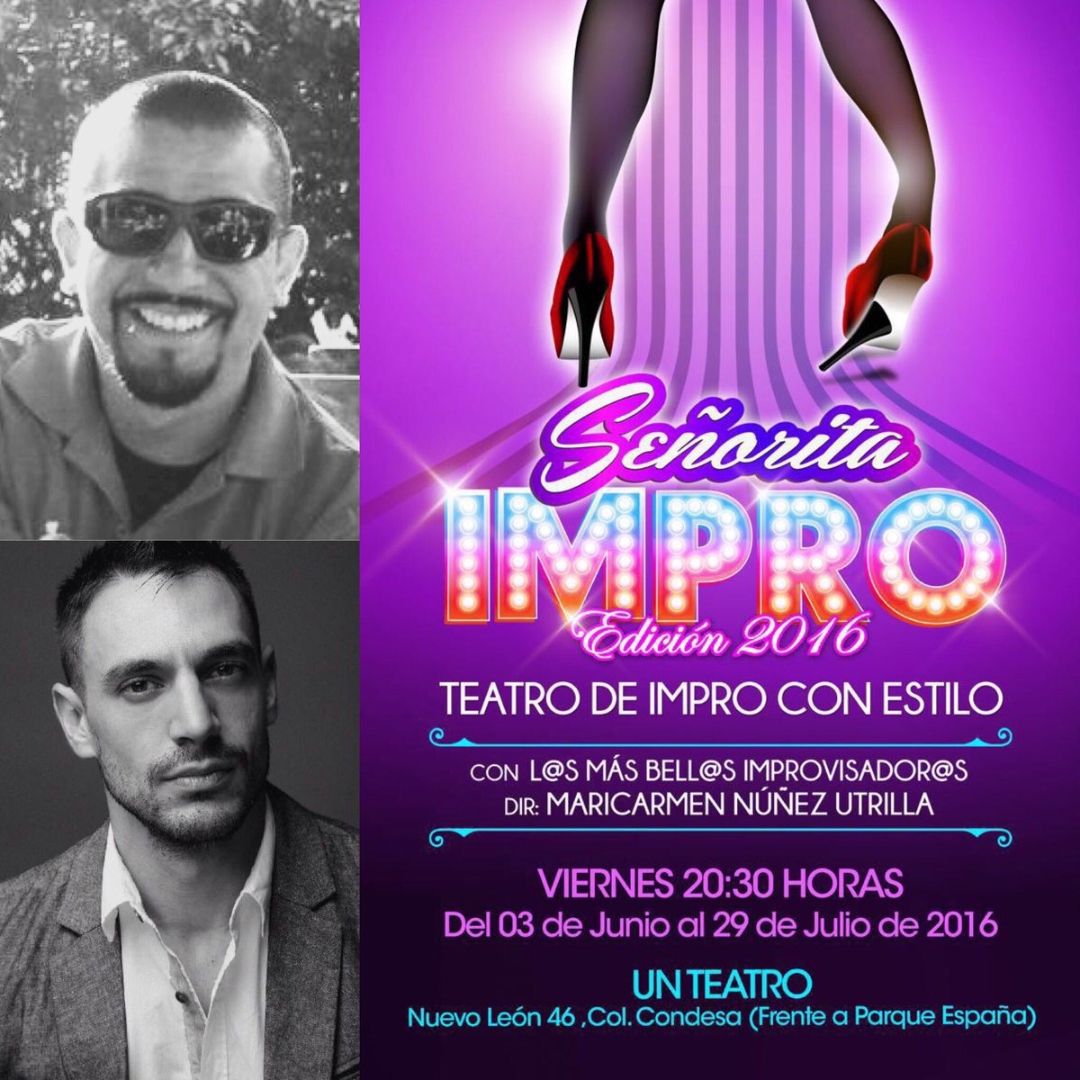 Ellos serán las otras señoritas que estarán este #viernes en <a href="/UnTeatro/">Un Teatro</a> a las 8:30.