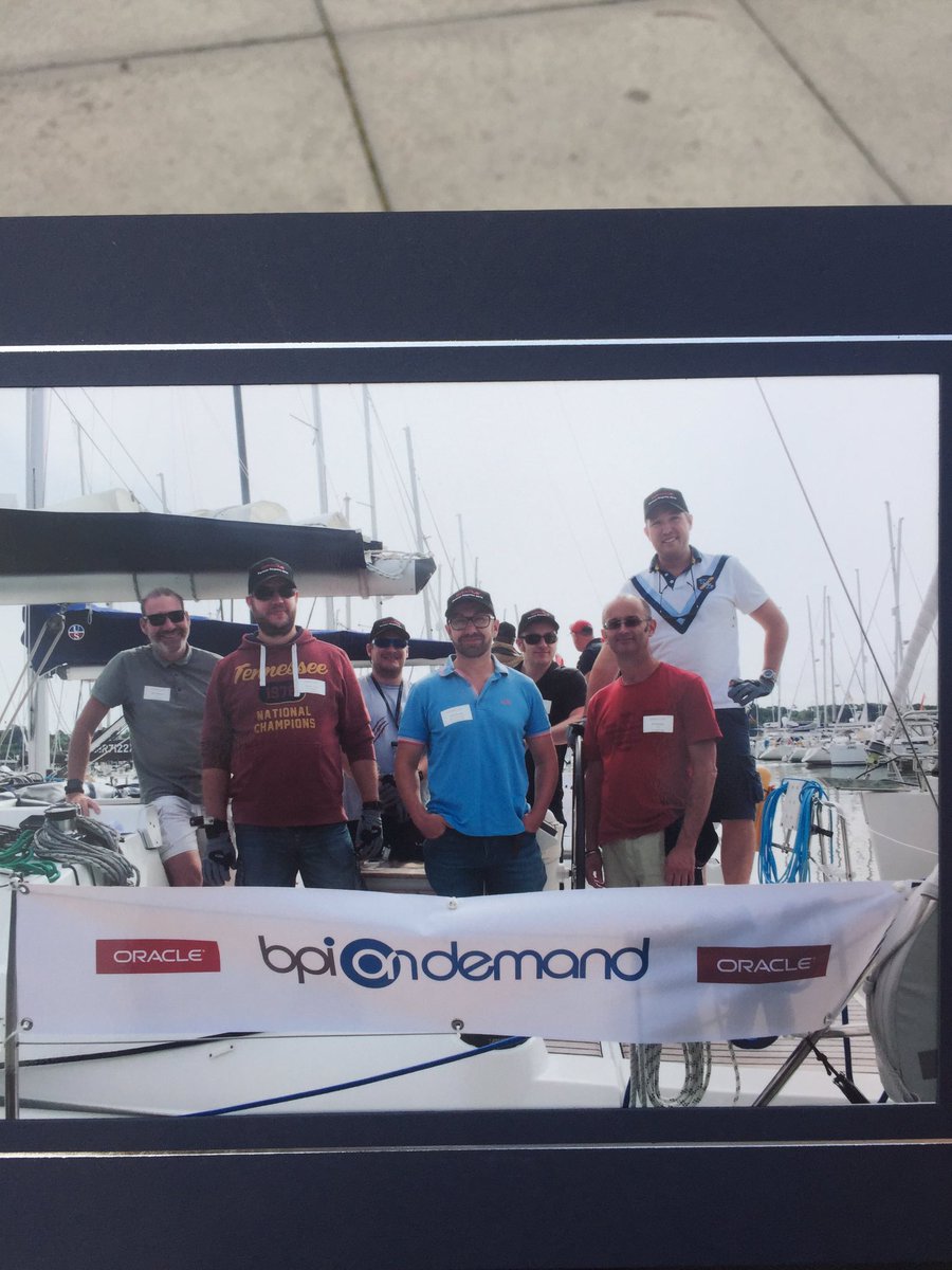 HLegg1983's tweet photo. Great fun. Commiserations 2 @EnigenCRM @boxfusion @HIT_Consulting great win @BPIOnDemand happy to help #oraclesail https://t.co/mvls99gkmm