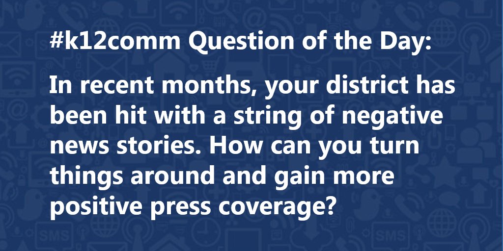 Today's #k12comm Question (answer for a chance to win our #NSPRA2016 contest; details: j.mp/K12Challenge):