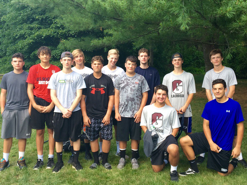 GorhamRamsBLAX's tweet photo. Rams getting after it last week at Polar Bear Camp! Thank you @BowdoinLacrosse!#OffseasonCommitment https://t.co/mdHS6sp9If