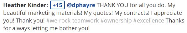 NetEffectLV's tweet photo. Check out this Bonus.ly from Heather to Dina! #TeamNetEffect https://t.co/Pu7ktRwT5Q