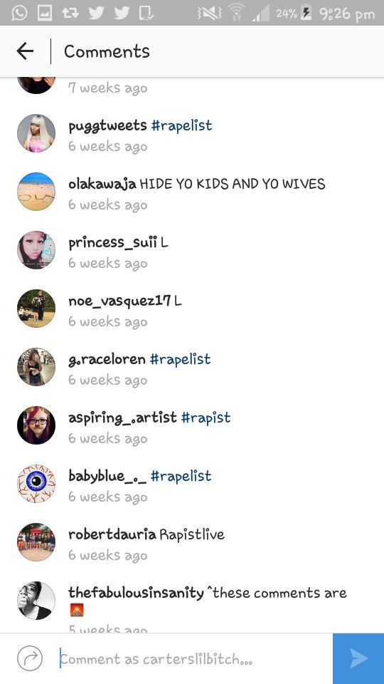 CartersLilBitch's tweet photo. This makes me so mad!
Its needs to stop!
#RespectForCarter 
@carterreynolds https://t.co/N4UbKf6vmK