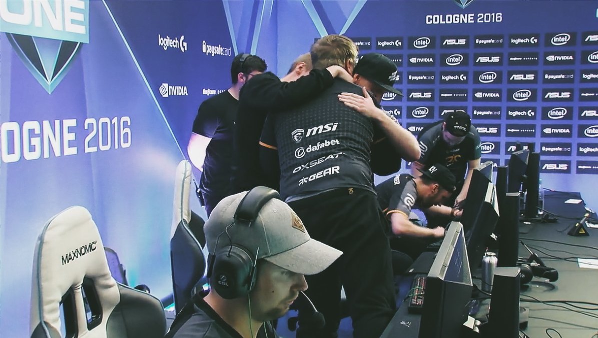 FNATIC's tweet photo. No early flight home for us! GG WP @G2esports. We now advance to face @FaZeClan again. #ESLOne https://t.co/zTCS8Bxsen