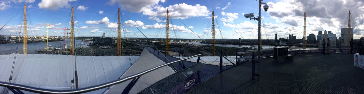 nickbond72's tweet photo. Another day, another pano: climbing the O2 was definitely worth it 😏☀️ #upattheO2 https://t.co/7vYu8A5jUs