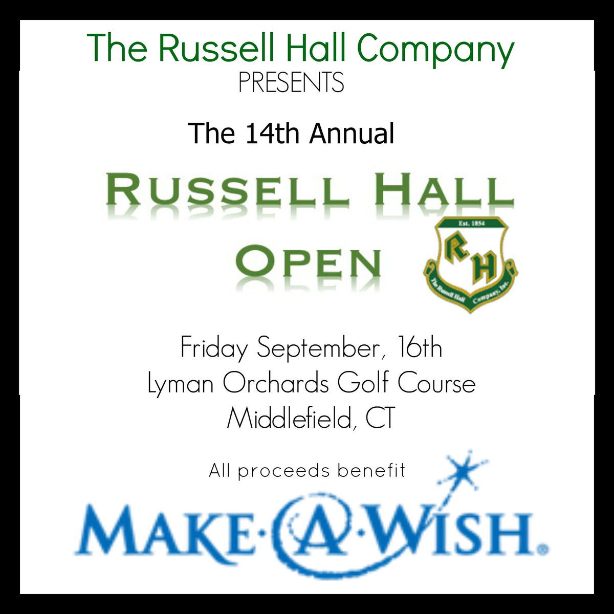 RussellHallCo's tweet photo. Have you registered for our annual #RussellHallOpen yet? Contact your sales representative today to sign up! https://t.co/x5tQYVjb6Z