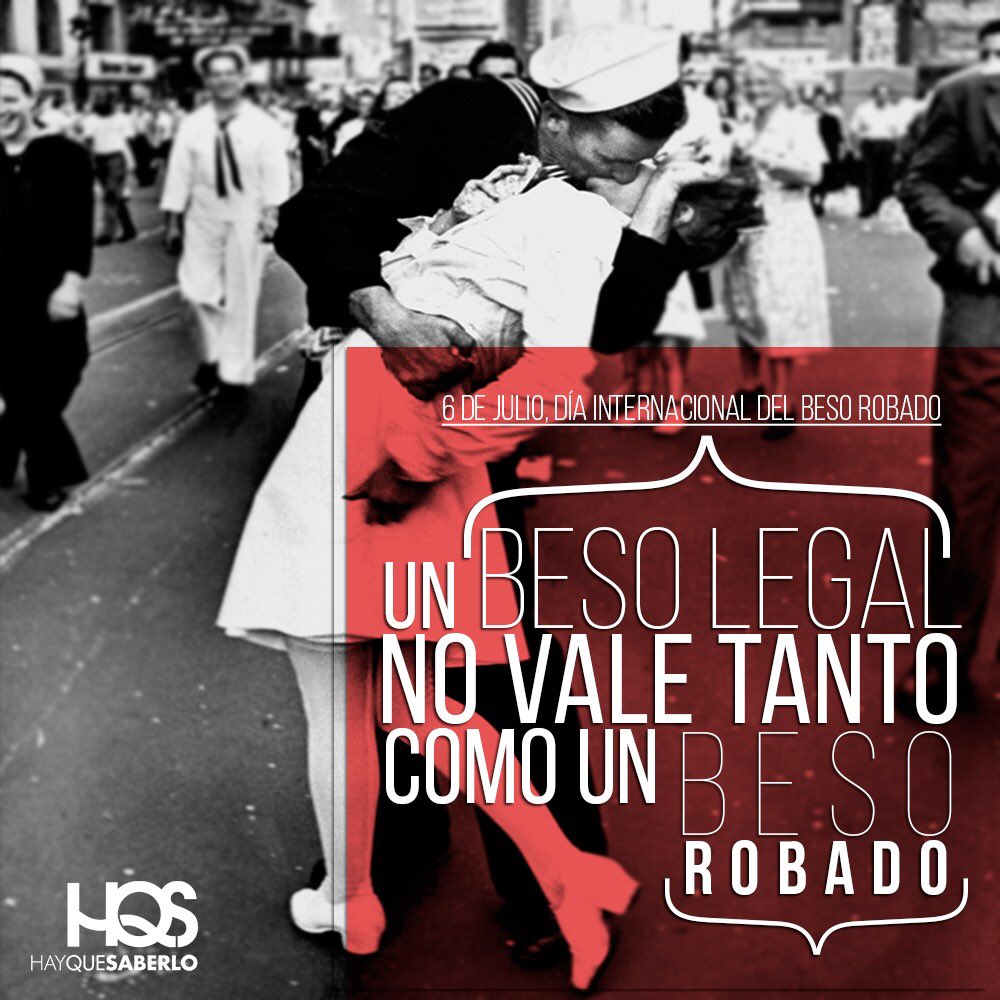 HayQueSaberlo's tweet photo. Hoy es el #DíaInternacionalDelBesoRobado. https://t.co/kanzFfjmL9