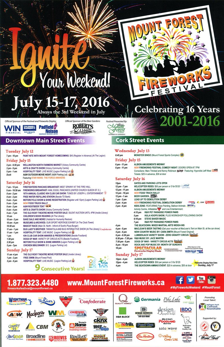 Did you see the Event Details of Next weekend? No? Check out mountforest.ca