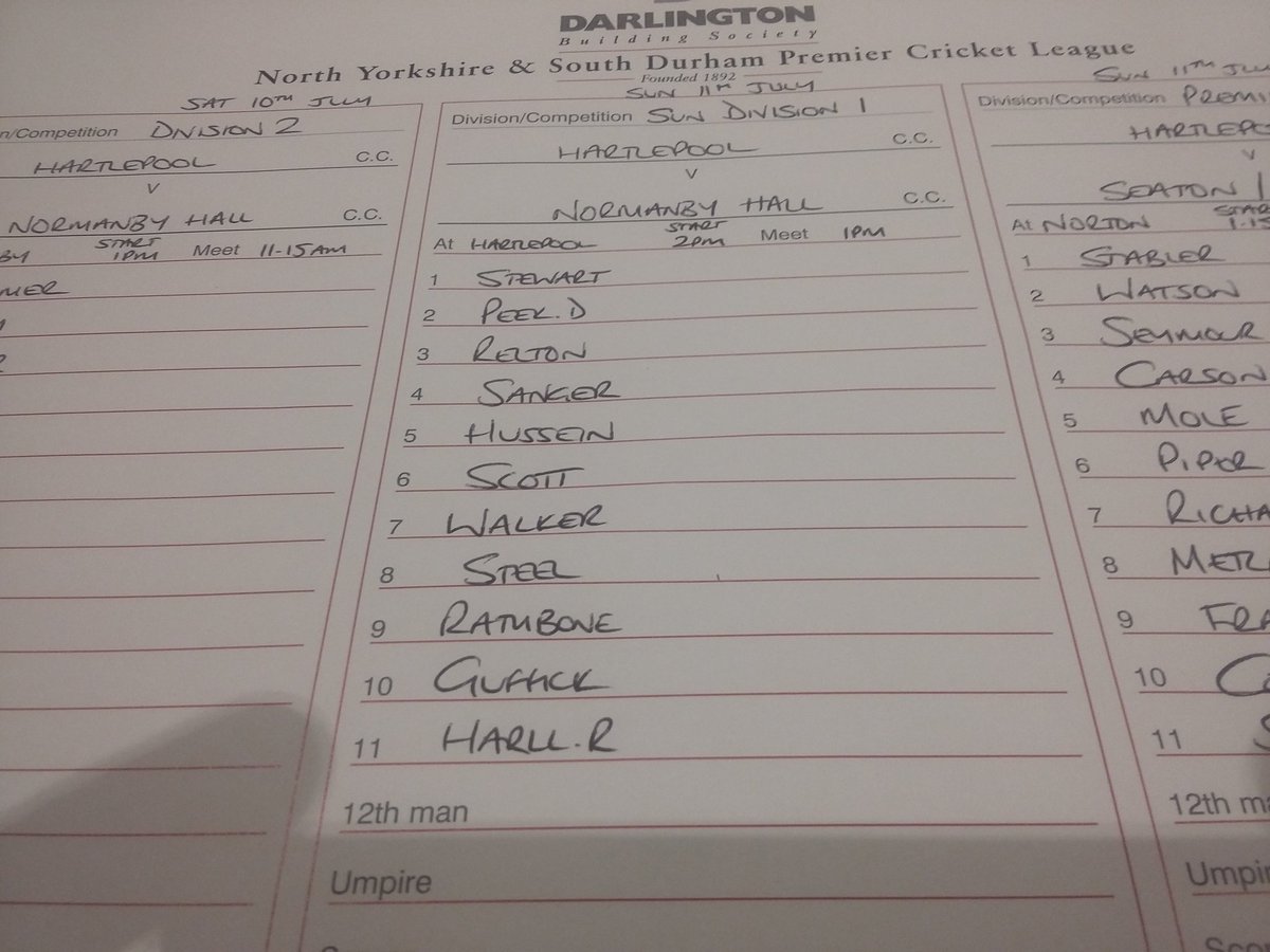 MolePhill's tweet photo. @HPoolCC   Weekend Teams https://t.co/nQfnCDpLCQ