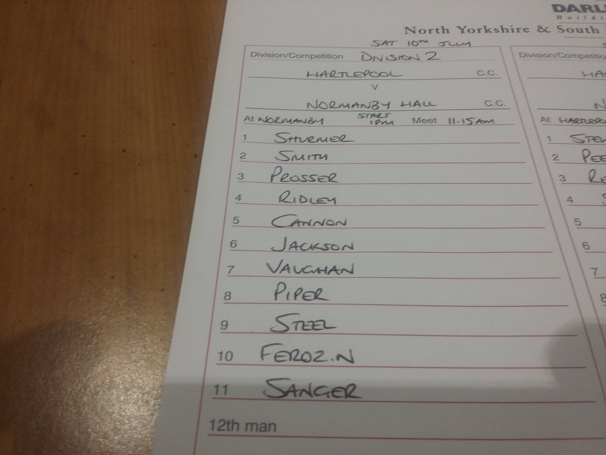 MolePhill's tweet photo. @HPoolCC   Weekend Teams https://t.co/nQfnCDpLCQ