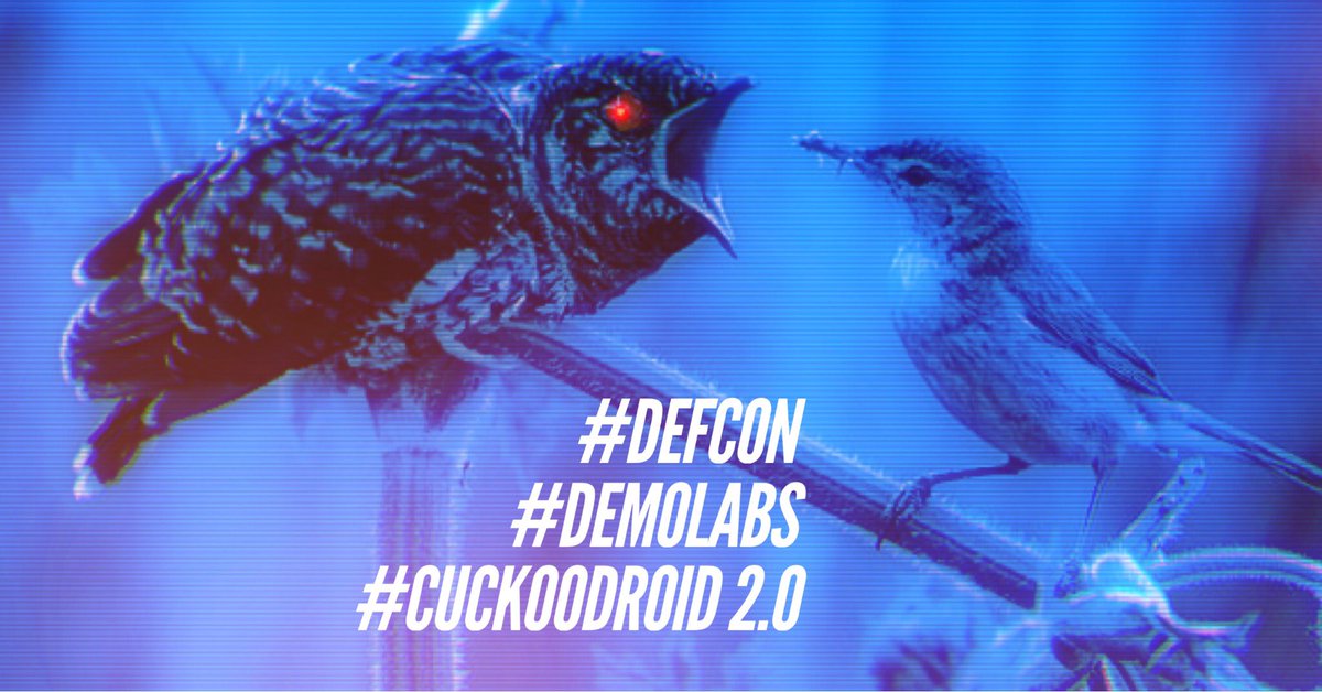 defcon's tweet image. In #defcon 24&apos;s #demolabs: learn all about #cuckoodroid2.0 - #android #malware analysis tool