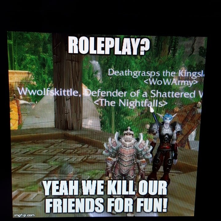 Deathgrasps's tweet photo. #spreadthememe#wekilleachotherforfun#deathgrasps#wolf#roleplay#warcraft https://t.co/Ka5ZMXrMEk