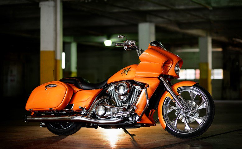 RCComponents89's tweet photo. Tombo Racing has built some fast bikes, but they also do comfort. This @KawasakiUSA Vaquero features a 23" RC wheel! https://t.co/ES8Stykp14