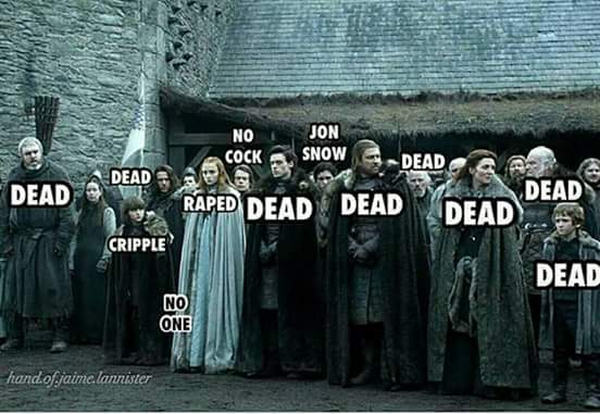 House Stark Status #GameofThrones