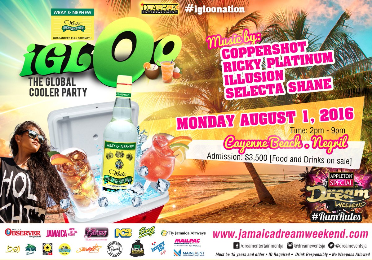 SelectaShane's tweet photo. @IglooJamaica "The Global Cooler Party"... Appleton Special Dream Weekend #djlife #Selectashane @jadreamweekend https://t.co/XkLKlV3aMC