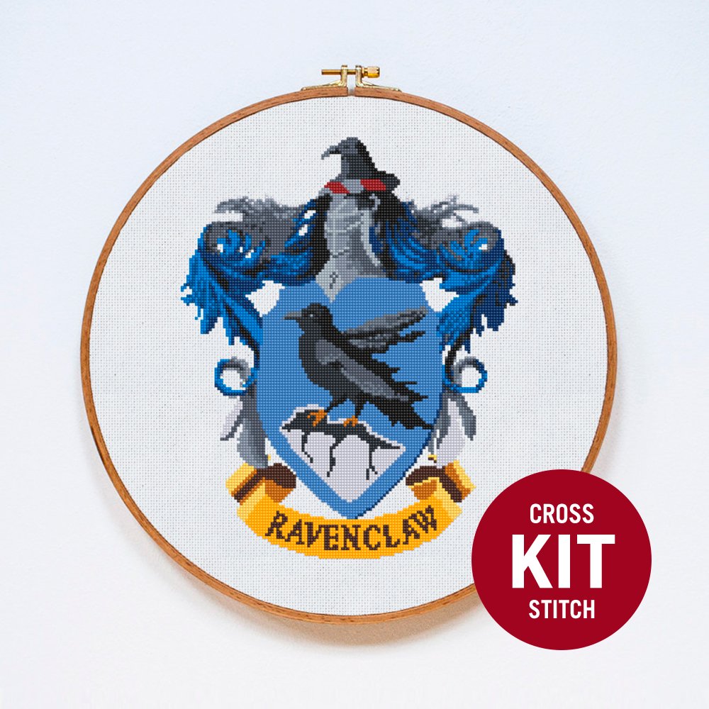 stitchering's tweet photo. We added Ravenclaw cross-stitch KIT to our Etsy shop! https://t.co/Iqq2N25NjJ https://t.co/eG5gibkk36