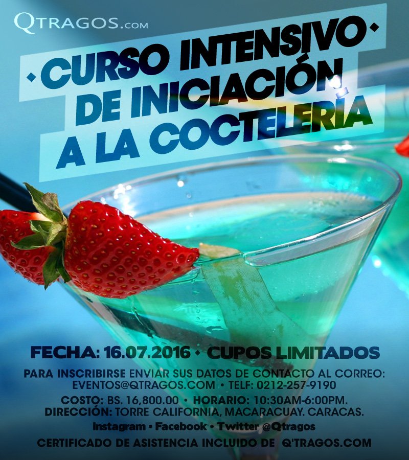 qtragos's tweet photo. Dale valor a tu talento con nuestro Curso intensivo de coctelería, este sábado 16. Inscripción: eventos@qtragos.com https://t.co/shL9VUOSd0