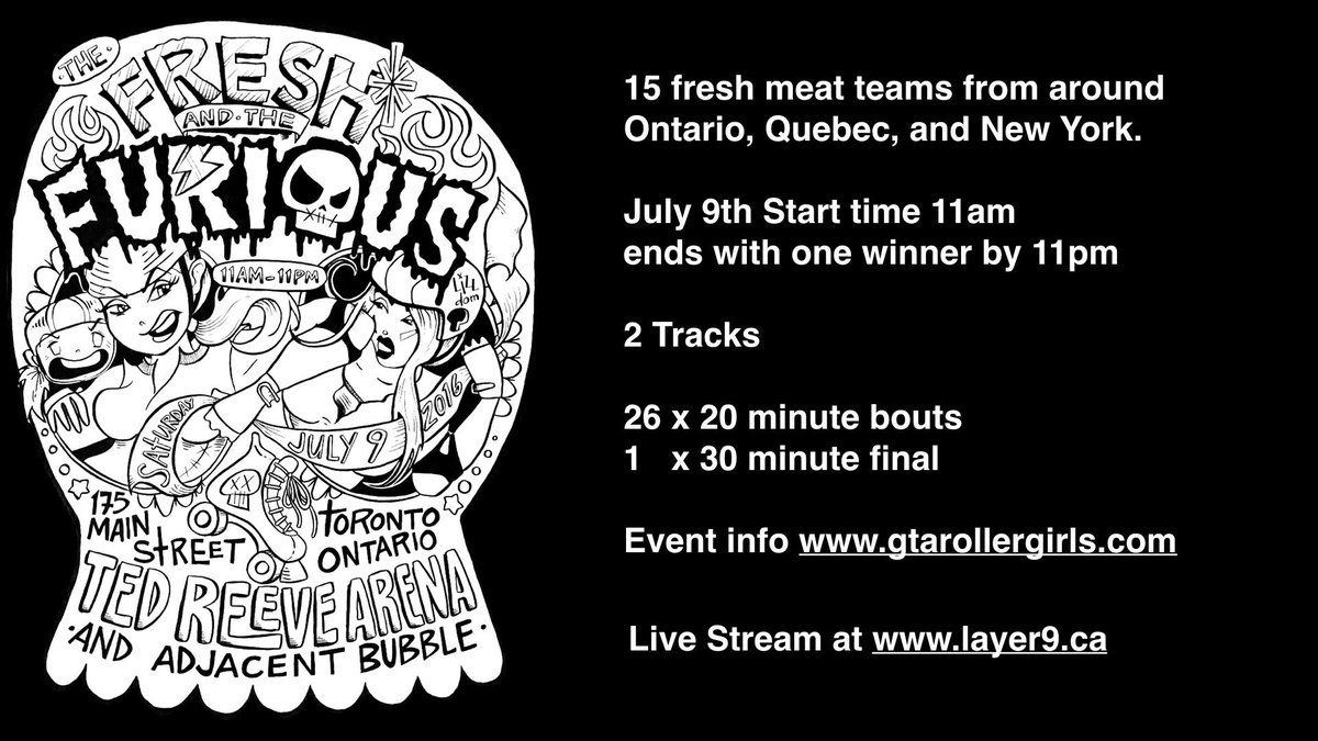 SirWilliamC's tweet photo. Watch Live @GTARollergirls Fresh Furious https://t.co/IKhFU4hPj5 #rollerderby @tordDVAS
Roller Derby Sherbrooke https://t.co/eblq1qJRdL