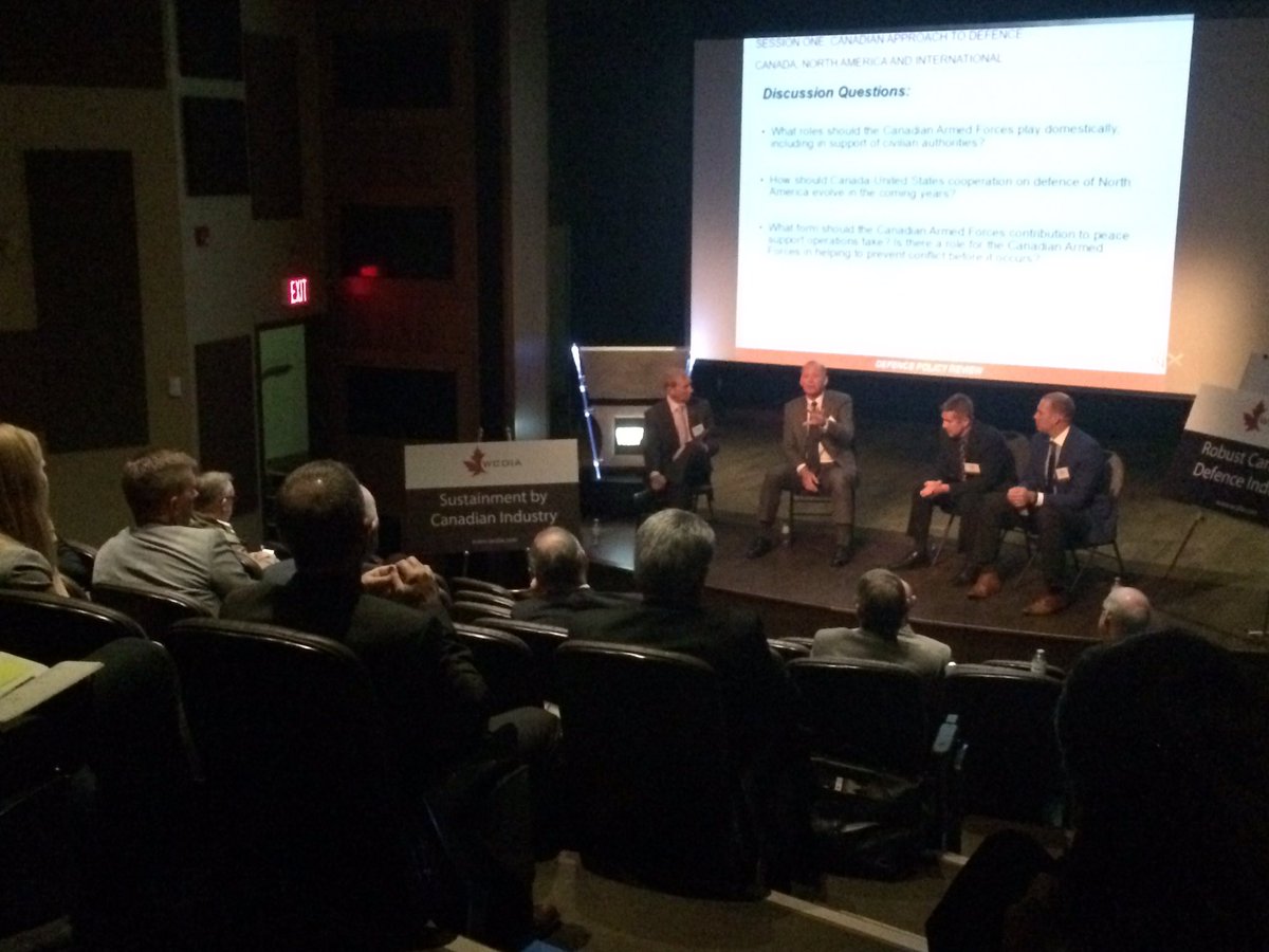 meena_tcs's tweet photo. Discussing what direction Canada's defence policy should take! #wcdia https://t.co/vP4p7JNWhH