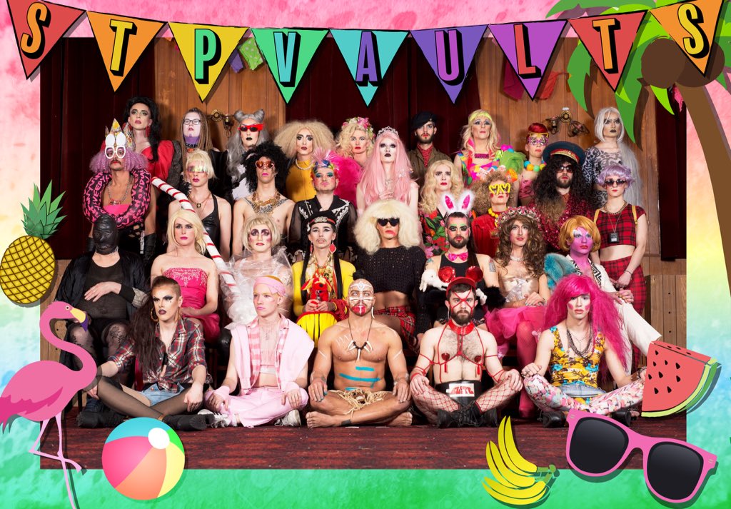 SinkThePinkLDN's tweet photo. A classic family photo from the #STPvaults π©βπ©βπ§βπ¦ #sinkthepink #tranfam #Genderfuck #familyphoto #bestkindoffamily https://t.co/qdrZQdPlno