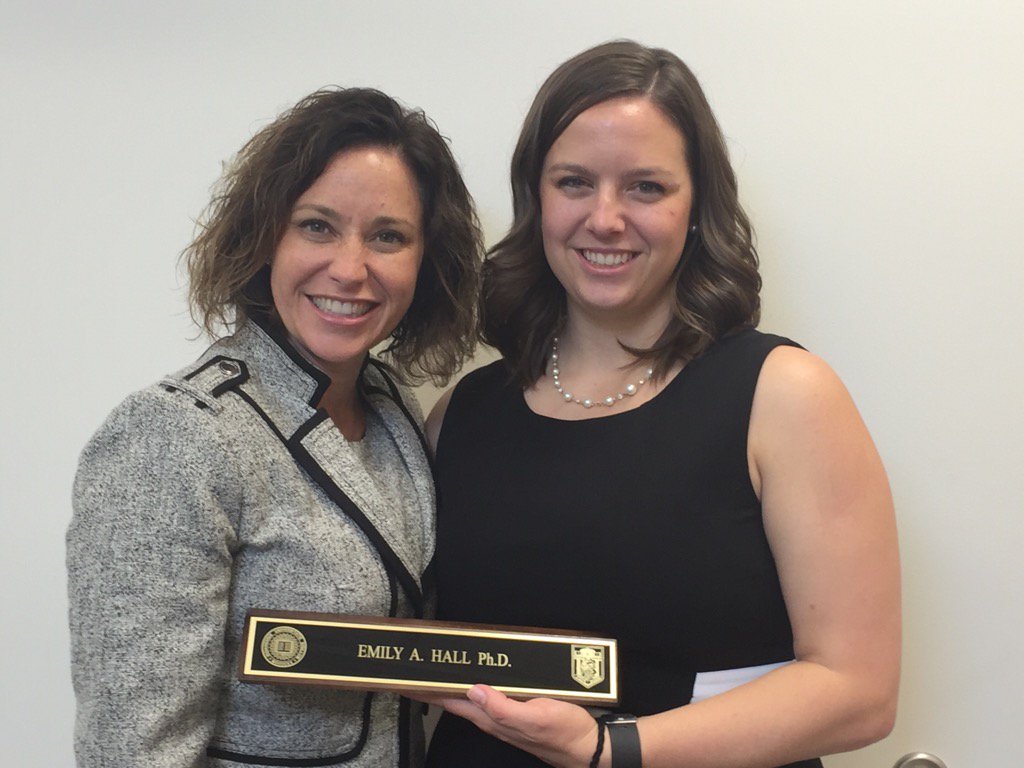 cdsteele's tweet photo. Congratulations to Dr. Emily Hall!  Amazing job!  I'll miss you https://t.co/nkuTFFW3xx