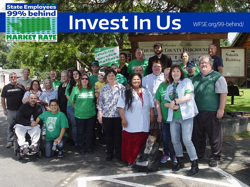 wfsec28's tweet photo. .@GovInslee #InvestInUs 99% WA-EEs BELOW market rate. 1MM MORE residents. 3K FEWER of us https://t.co/ikjzZfMP7U https://t.co/i00vVPq7Wh