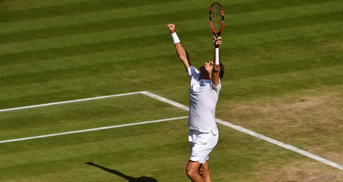 Wimbledon's tweet photo. "This is a big one"

Federer revels in one of his greatest ever triumphs: https://t.co/LCPf7XEcQ5

#Wimbledon https://t.co/GWnXbpWidh