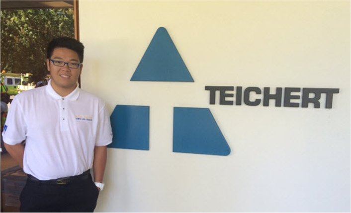 Tommy Trinh, intern working at #Teichert this summer. Thanks to the #PGESummerJobsBGC prgm admin. by <a href="/BGCSac/">BoysandGirlsClubs</a>