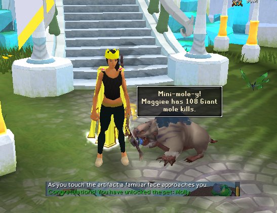 Lmaooo was bored and decided to just do a few mole kills, ended up with this cutie 😊