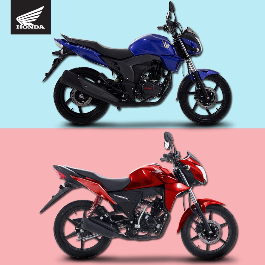 hondamotos_mx's tweet photo. ¿Cuál de estas deportivas es tu favorita? #hondamotosmx
Duelo Honda: #Invicta150 vs. #CB1. https://t.co/8BR4Y9gITS
