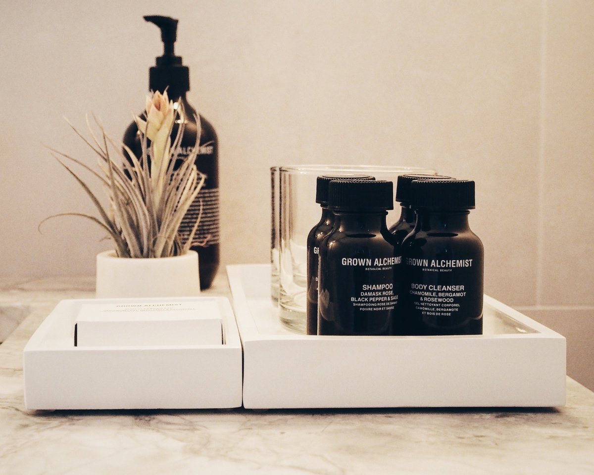 Grown Alchemist in residence at 11 Howard. #natural #conscioushospitality