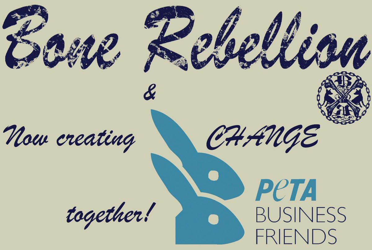 BoneRebellion's tweet photo. #PETA #BoneRebellion #supporting #animallife #CREATINGCHANGE Support clothing w/ a #PURPOSE https://t.co/9dgpyT1P6R https://t.co/q29GXyZPVM