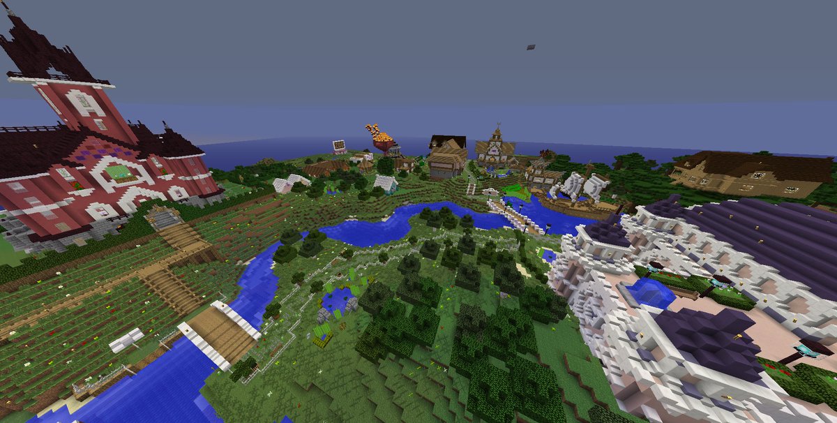 GirlsWorldMC's tweet photo. El spawn de GirlsWorld a día de hoy. ¡Esta creciendo muchísimo! Estas chicas están devorando el mundo de GW~ https://t.co/sThlsvNDGg